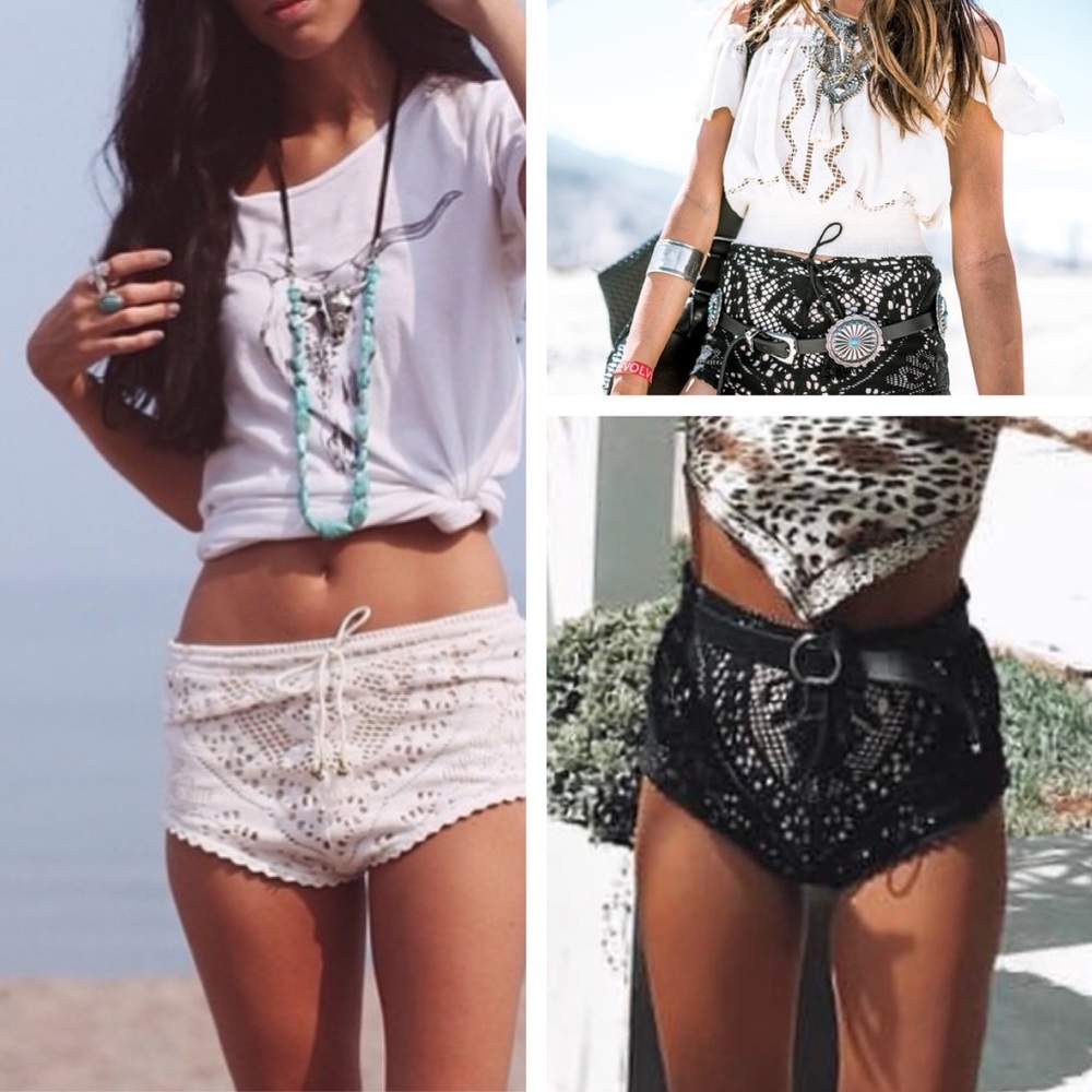 ♥️Spell FLEETWOOD Lace Shorts!! Black!! XS!! - Picture 5 of 11